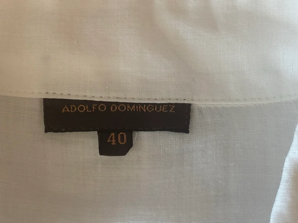 💙 Mooi Overhemd / Jurk / Lichte Jas Adolfo Dominguez – Maat 40 – photo 6